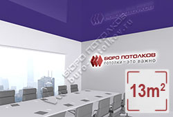 Натяжной потолок L61 регалия глянцевый (лак) 13 м2 (MSD Premium)