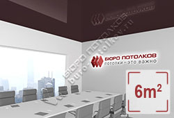 Натяжной потолок L83 оливково-сермяжный глянцевый (лак) 6 м2 (MSD Premium)
