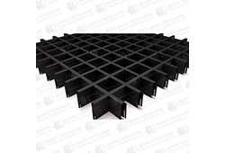 Потолок грильято 60х60 Черный (h=50; b=10) ЦСС