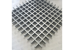 Потолок грильято 40х40 Матовый металлик (h=50; b=10) ЦСС