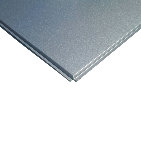 Кассетный потолок 600x600 Tegular 0,4 металлик серебристый