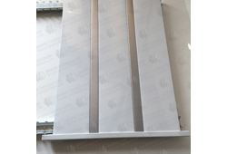Реечный потолок Бард ППР-100/25КФ (0101 белый глянец/0205 серебро металлик)
