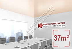 Натяжной потолок S54 жемчужный сатиновый 37 м2 (MSD Premium)