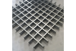 Потолок Грильято 60х60 Серебристый металлик (h=40; b=10) ЦСС