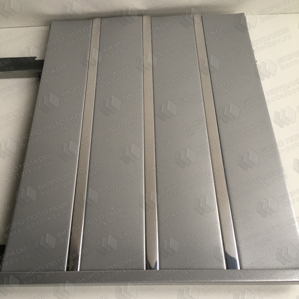 Реечный потолок Бард ППР-83 (0205 серебро металлик/0401 хром зеркальный)