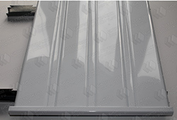 Комплект реечного потолка для ванной 1,72х1,50 м ППР-84 (0101 белый глянцевый/0101 белый глянцевый)