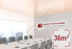 Натяжной потолок S24 небеленый шелк сатиновый 36 м2 (MSD Premium)
