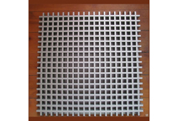 Потолок Грильято 30х30 Серебристый металлик (h=40; b=10) ЦСС