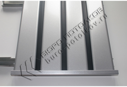 Реечный потолок Бард ППР-84 (0205 серебро металлик / 0307 черный)