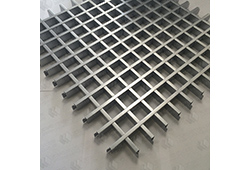 Потолок грильято 40х40 Матовый металлик (h=30; b=10) ЦСС