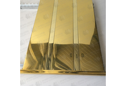 Реечный потолок Бард ППР-100/25КФ (0402 золото зеркальный/0402 золото зеркальный)