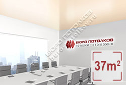 Натяжной потолок S53 жемчужный сатиновый 37 м2 (MSD Premium)