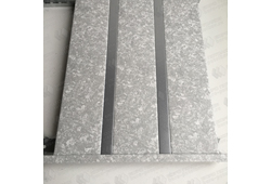 Реечный потолок Бард ППР-100/25КФ (0509 серый мрамор/0205 серебро металлик)