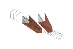 Кубообразный реечный потолок 80х90 (B9108 ДУБ 3D)